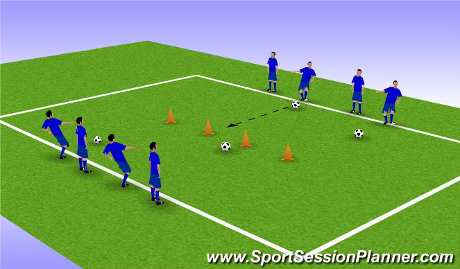 Football/Soccer Session Plan Drill (Colour): Battleships