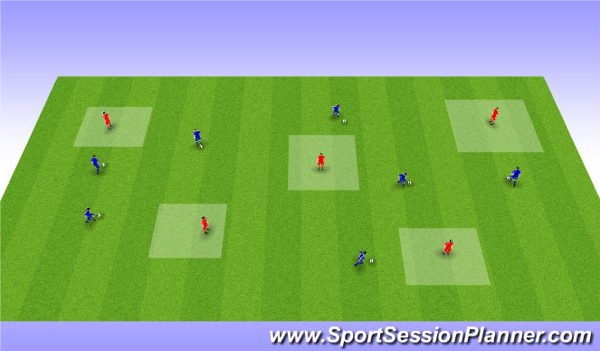 Football/Soccer Session Plan Drill (Colour): Screen 1