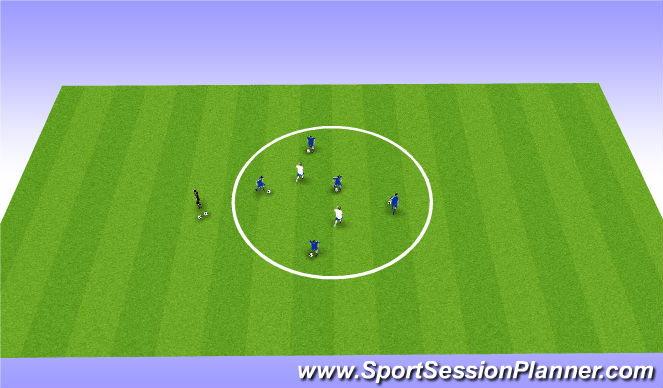 Football/Soccer Session Plan Drill (Colour): Stealer & Knock Out