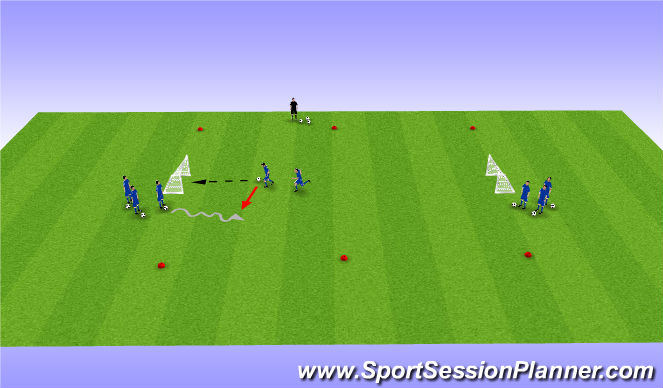 Football/Soccer Session Plan Drill (Colour): Transition Game