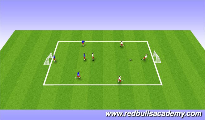 Football/Soccer Session Plan Drill (Colour): SCRIMMAGE