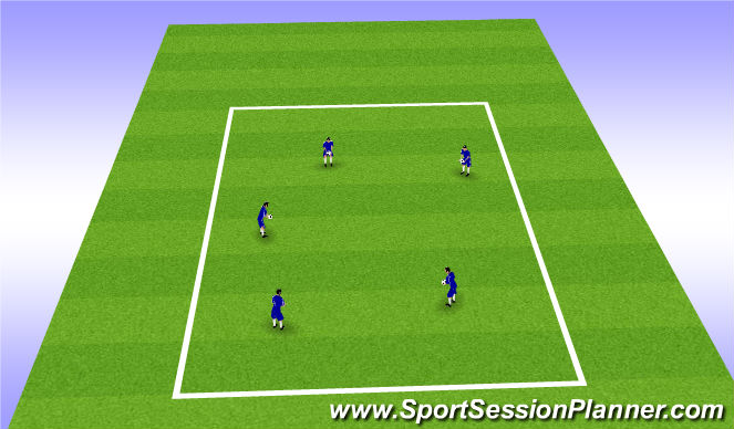 Football/Soccer Session Plan Drill (Colour): Juggling Arrival Warm-Up