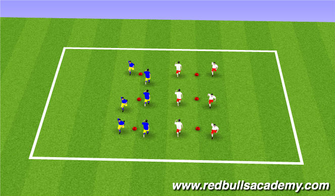 Football/Soccer Session Plan Drill (Colour): SAQ