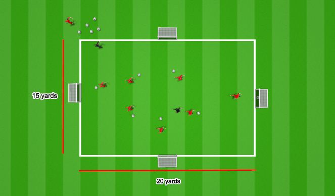 Football/Soccer Session Plan Drill (Colour): Arrival Game