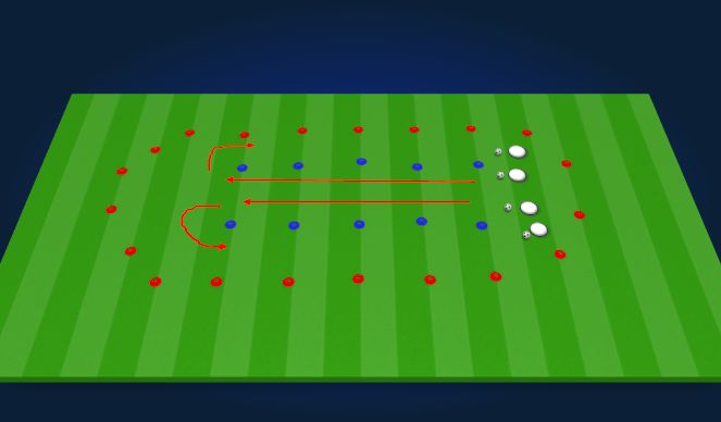 Football/Soccer Session Plan Drill (Colour): DRILL : The Race Track