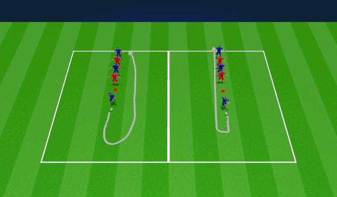 Football/Soccer Session Plan Drill (Colour): Passing 3