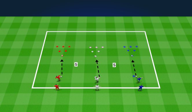 Football/Soccer Session Plan Drill (Colour): Passing 6