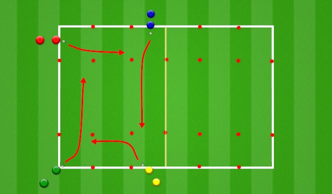 Football/Soccer Session Plan Drill (Colour): Game - Round the clock