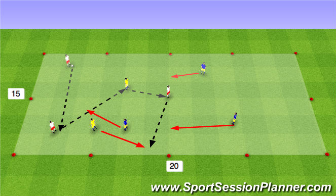 Football/Soccer Session Plan Drill (Colour): Possession game