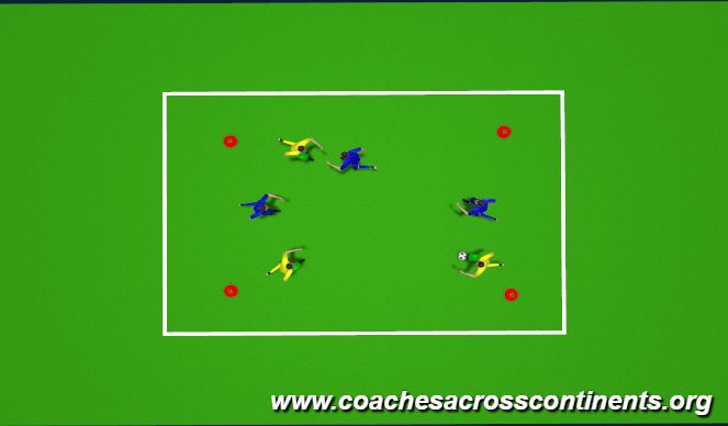 Football/Soccer Session Plan Drill (Colour): Screen 3