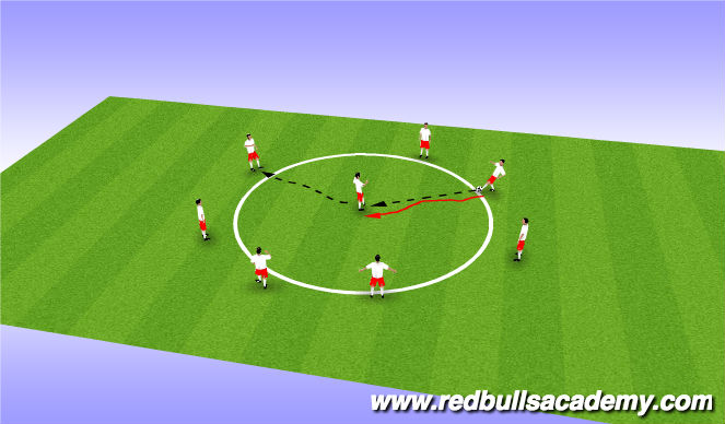 Football/Soccer Session Plan Drill (Colour): Warm Up