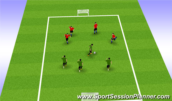 Football/Soccer Session Plan Drill (Colour): Short Sided Game