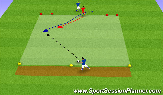 Football/Soccer Session Plan Drill (Colour): Drill