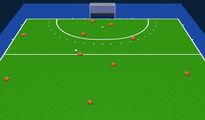 Hockey Session Plan Drill (Colour): LC Left first time