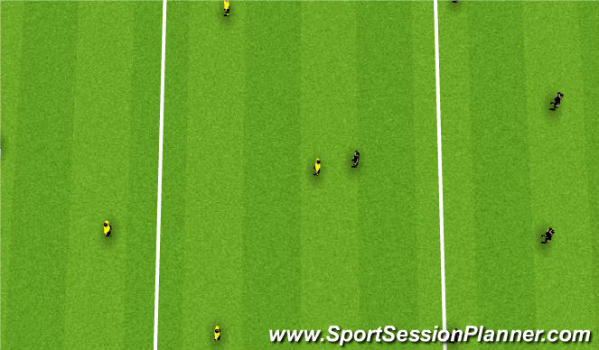 Football/Soccer Session Plan Drill (Colour): Small sided game (25 mins)