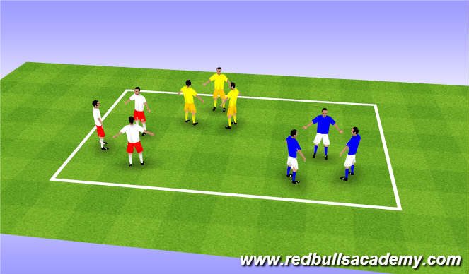 Football/Soccer Session Plan Drill (Colour): Warm Up