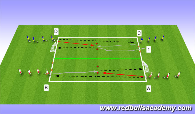 Football/Soccer Session Plan Drill (Colour): Activity 2 / team