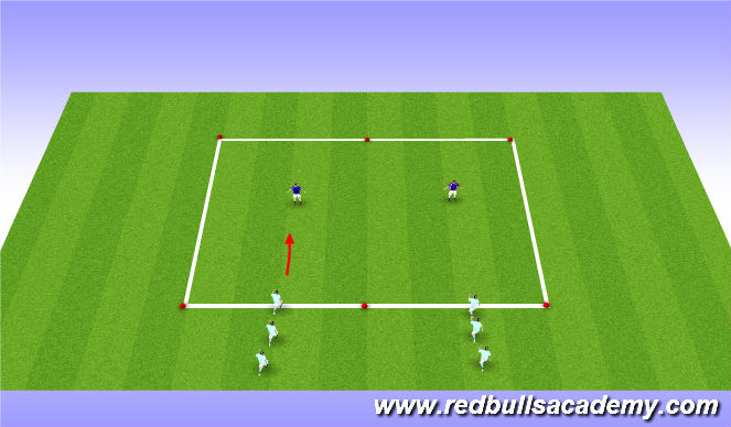 Football/Soccer Session Plan Drill (Colour): Main activity 1