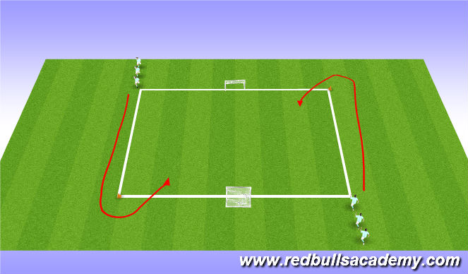 Football/Soccer Session Plan Drill (Colour): Main activity 2