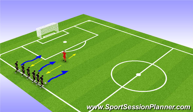 Football/Soccer Session Plan Drill (Colour): Warm Up