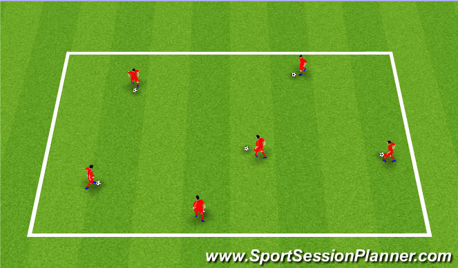 Football/Soccer Session Plan Drill (Colour): Skill Box Barcelona