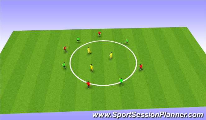 Football/Soccer Session Plan Drill (Colour): Keep away