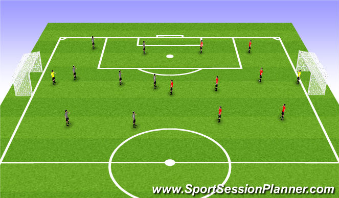 Football/Soccer Session Plan Drill (Colour): Match