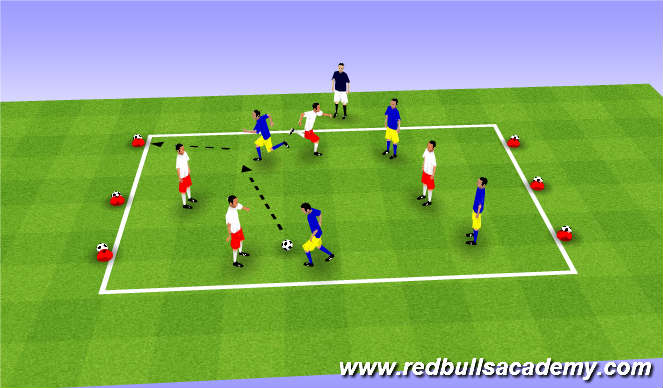 Football/Soccer Session Plan Drill (Colour): Condition Game