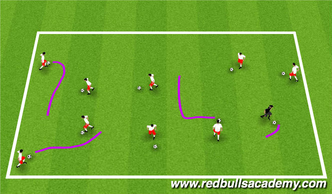 Football/Soccer Session Plan Drill (Colour): Pirates