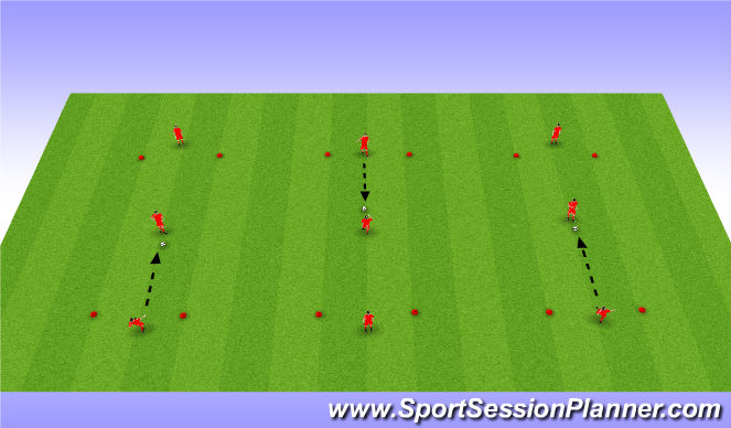 Football/Soccer Session Plan Drill (Colour): Technical