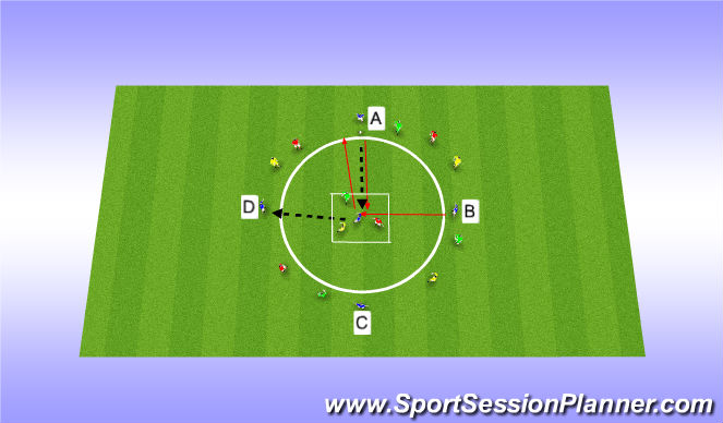 Football/Soccer Session Plan Drill (Colour): Drop in- Drop out(Part)