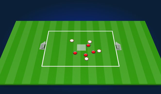 Football/Soccer Session Plan Drill (Colour): Central box