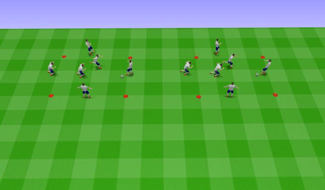 Football/Soccer Session Plan Drill (Colour): Rondos 4 v 2