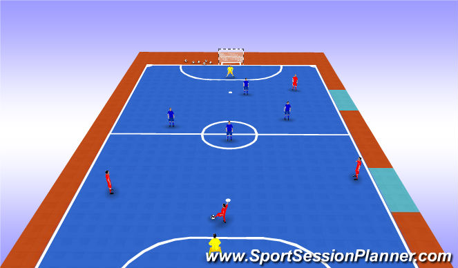 Futsal Session Plan Drill (Colour): Game