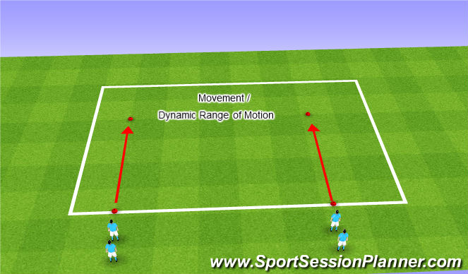 Football/Soccer Session Plan Drill (Colour): Warm Up