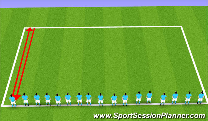 Football/Soccer Session Plan Drill (Colour): Cooldown