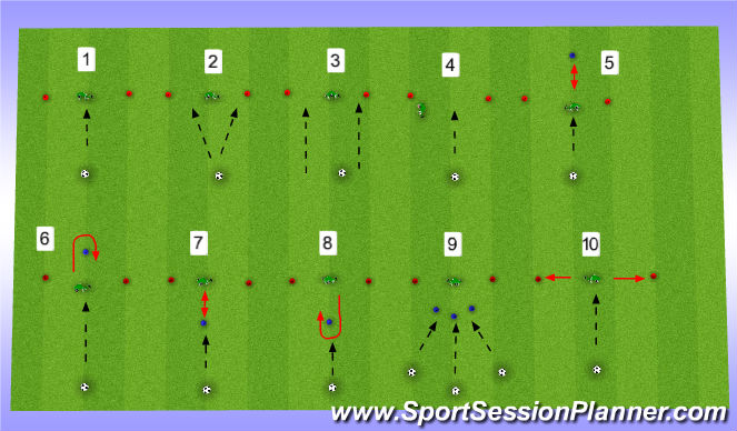 Football/Soccer Session Plan Drill (Colour): Screen 1