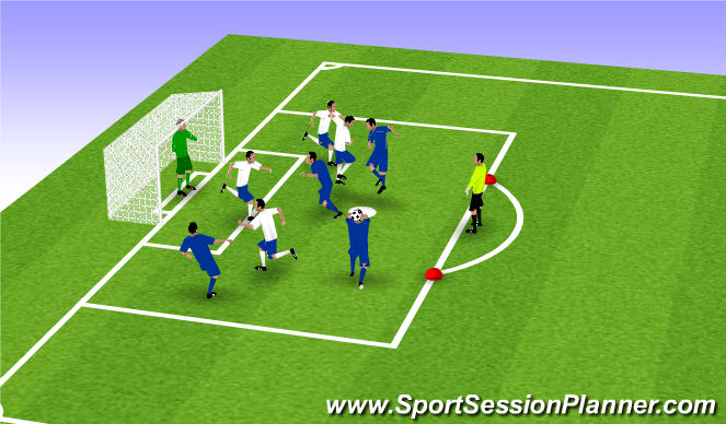 Football/Soccer Session Plan Drill (Colour): Ultimate heading