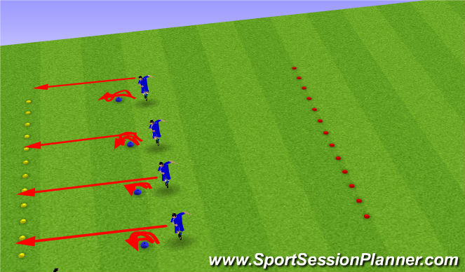 Football/Soccer Session Plan Drill (Colour): Reaction/Agility