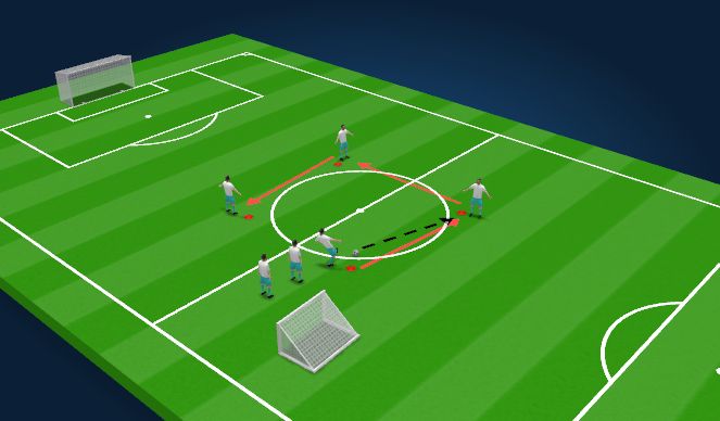 Football/Soccer Session Plan Drill (Colour): Movement Square