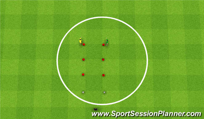 Football/Soccer Session Plan Drill (Colour): Agility/Speed