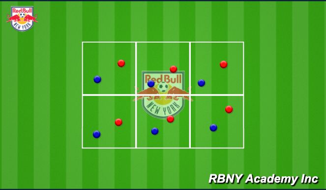 Football/Soccer Session Plan Drill (Colour): Warmup