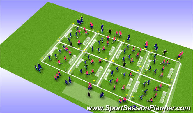 Football/Soccer Session Plan Drill (Colour): U6- MYSC_IDP