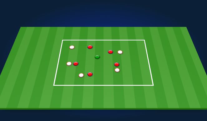 Football/Soccer Session Plan Drill (Colour): Activation possession game