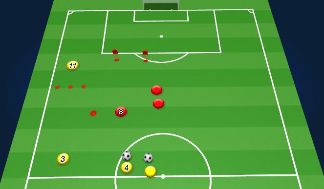 Football/Soccer Session Plan Drill (Colour): Animation 2