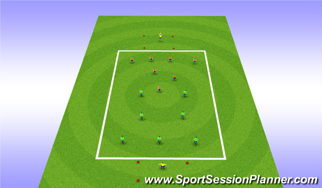 Football/Soccer Session Plan Drill (Colour): Stage 4