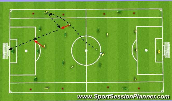 Football/Soccer Session Plan Drill (Colour): Skill Game