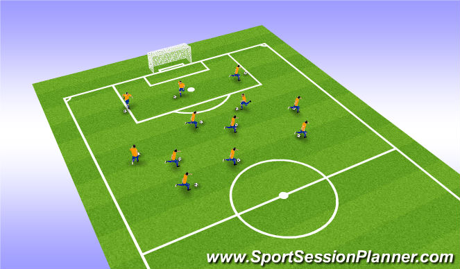 Football/Soccer Session Plan Drill (Colour): Homework review