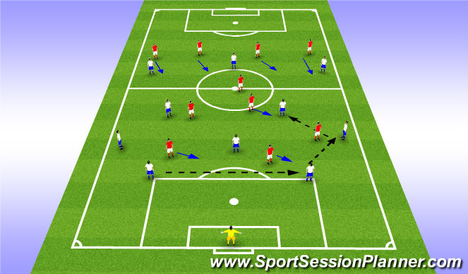 Football/Soccer Session Plan Drill (Colour): Screen 4