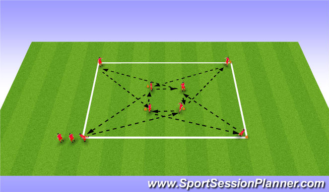 Football/Soccer Session Plan Drill (Colour): Technical